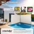 Miniatyrbild 7 av 11: Sidomarkis dubbel i Aluminium - 180 x 600 cm, beige