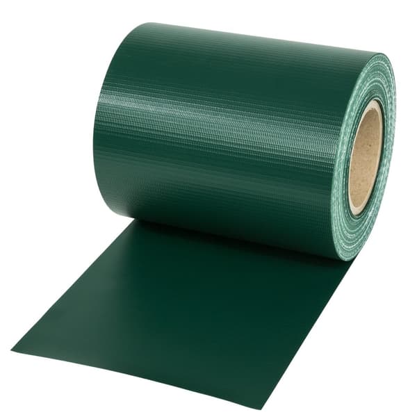 PVC-skyddsfilm med fästklämmor - 35 m, grön