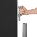 Miniatyrbillede 6 af 10: Læhegn i aluminium og polyester - 200 x 300 cm,sort