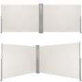 Miniatyrbillede 3 af 9: Dobbelt læhegn i aluminium og polyester - 200 x 600 cm,beige