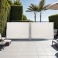 Miniatyrbillede 8 af 9: Dobbelt læhegn i aluminium og polyester - 200 x 600 cm,beige