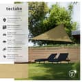Miniatyrbillede 6 af 6: Solsejl trekantet, beige - 3,6 x 3,6 x 3,6 m