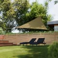 Miniatyrbillede 2 af 6: Solsejl trekantet, beige - 3,6 x 3,6 x 3,6 m