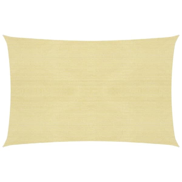vidaXL Päivänvarjo Purje HDPE Suorakulmainen 2x4 m Beige