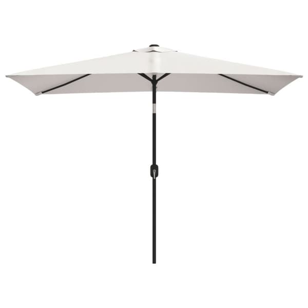 vidaXL 40772 parasol 200 x 300 cm sandhvid rektangulær