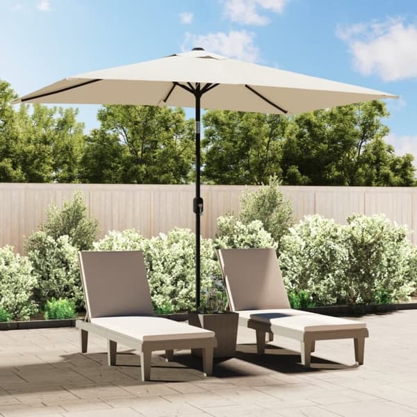 vidaXL 40772  parasol 200 x 300 cm sandhvid rektangulær