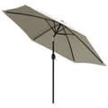 Miniatyrbillede 4 af 10: vidaXL hængeparasol m. LED-lys 3 m sandhvid