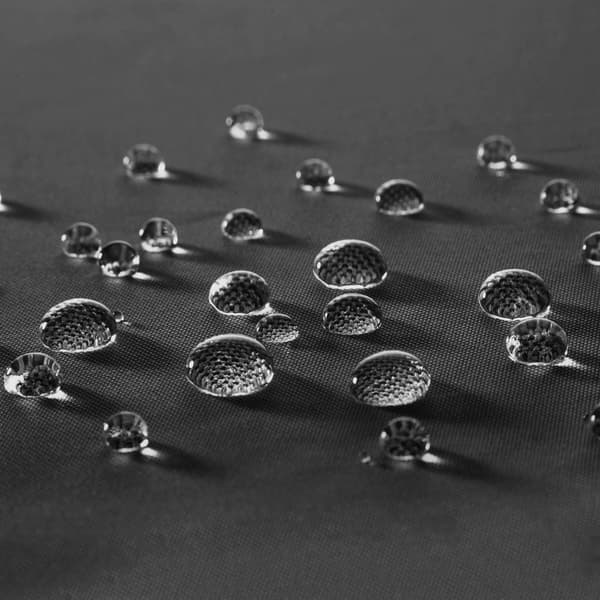 Læhegn i aluminium og polyester - 180 x 300 cm,sort