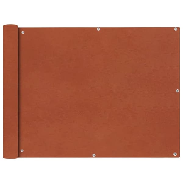 vidaXL balkonafskærmning Oxford-stof 90x400 cm terracotta