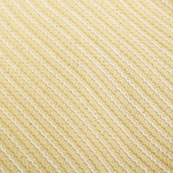 vidaXL Solsejl HDPE firkantet 3,6x3,6 m beige