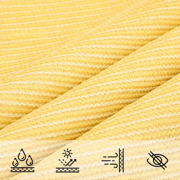 vidaXL Solsejl HDPE firkantet 3,6x3,6 m beige