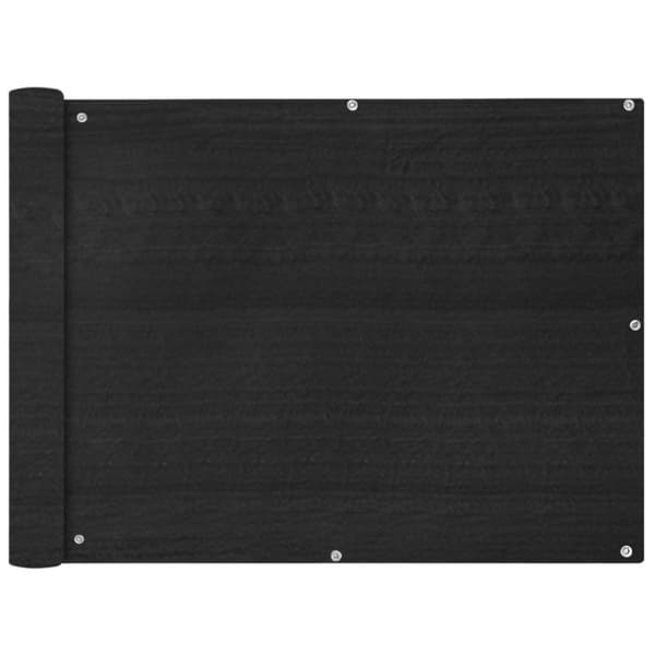 vidaXL Balkonafskærmning HDPE 90x600 cm antracitgrå