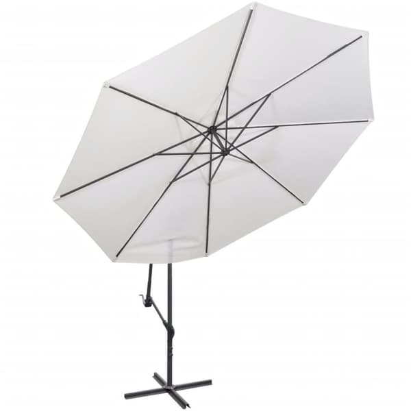 vidaXL Aurinkovarjo cantilever 3,5 m hiekanvalkoinen