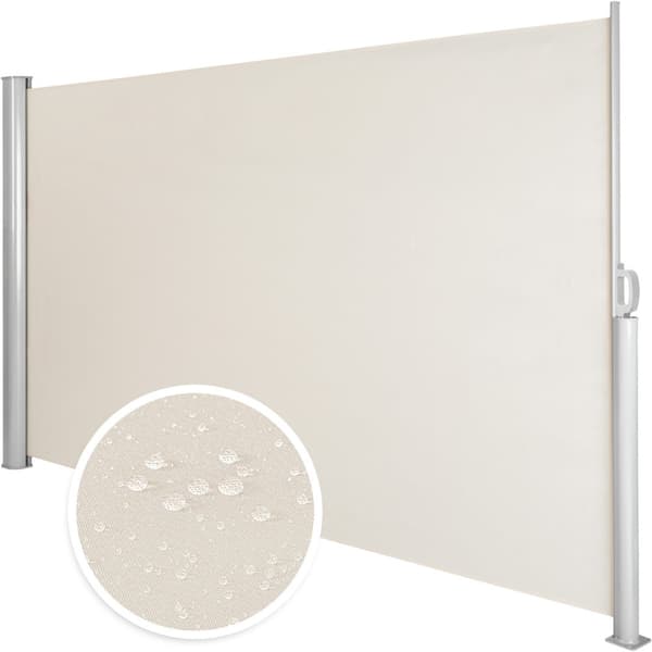 Læhegn i aluminium og polyester - 180 x 300 cm,beige