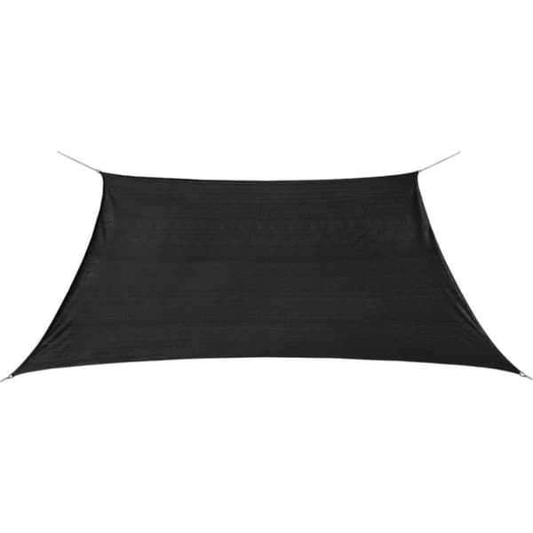 vidaXL Solsegel HDPE fyrkantigt 2x2 m antracit