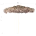 Pikkukuva 4 / 4: vidaXL Aurinkovarjo bambu/banaanipuun lehdet 210 cm