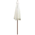 Miniatyrbilde 5 av 6: vidaXL Parasoll 270x270 cm trestang kremhvit