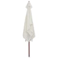 Miniatyrbilde 4 av 8: vidaXL Parasoll 200x300 cm trestang kremhvit