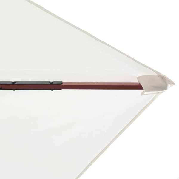 vidaXL Parasoll 200x300 cm trestang kremhvit