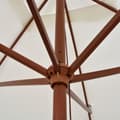 Miniatyrbilde 2 av 8: vidaXL Parasoll 200x300 cm trestang kremhvit