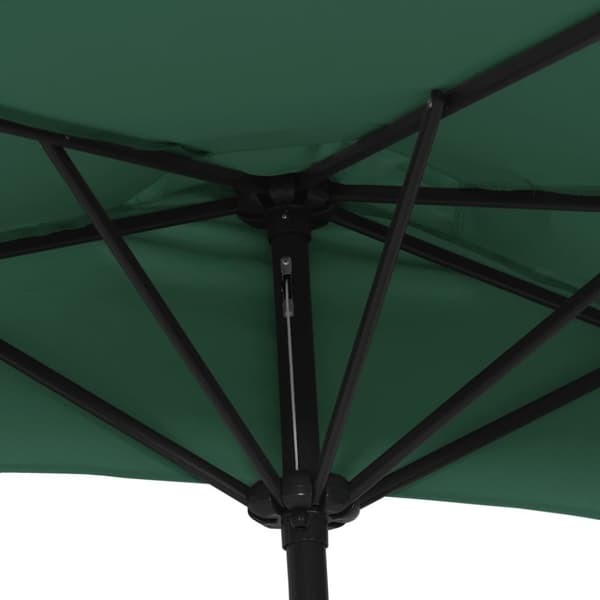 vidaXL Aurinkovarjo ulkotiloihin alumiinitanko 270x144 cm vihreä