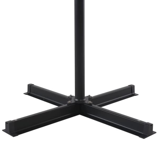vidaXL Aurinkovarjo alumiinitanko 500 cm viininpunainen