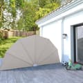 Miniatyrbillede 1 af 9: vidaXL sammenklappelig sidemarkise til terrasse cremefarvet 200 cm