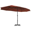 Miniatyrbillede 4 af 8: vidaXL parasol 460x270 cm aluminiumsstang terrakottafarvet