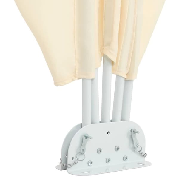 vidaXL sammenklappelig sidemarkise til terrasse cremefarvet 300 x 200 cm
