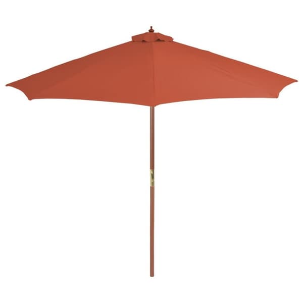 vidaXL Aurinkovarjo puurunko 300 cm terrakotta