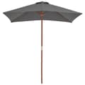 Miniatyrbillede 3 af 8: vidaXL udendørs parasol med træstang 150 x 200 cm antracitgrå