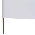 Miniatyrbillede 5 af 5: vidaXL 6-panels læsejl stof 800 x 80 cm hvid