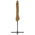 Pikkukuva 5 / 9: vidaXL Aurinkovarjo cantilever terästolpalla 300 cm taupe