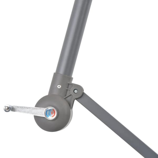 vidaXL Aurinkovarjo cantilever alumiinitolppa 350 cm viininpunainen