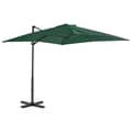 Miniatyrbillede 1 af 8: vidaXL hængeparasol 250x250 cm aluminiumsstang grøn