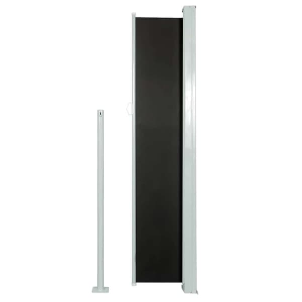 vidaXL sammenrullelig sidemarkise 160 x 500 cm sort