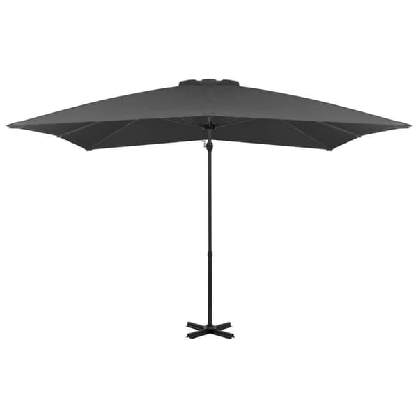vidaXL hængeparasol 250x250 cm aluminiumsstang antracitgrå