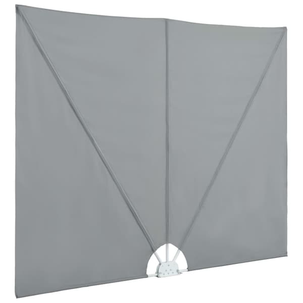 vidaXL Kokoontaittuva terassin sivumarkiisi harmaa 300x200 cm