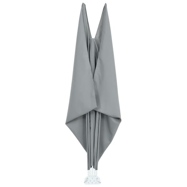 vidaXL Kokoontaittuva terassin sivumarkiisi harmaa 300x200 cm