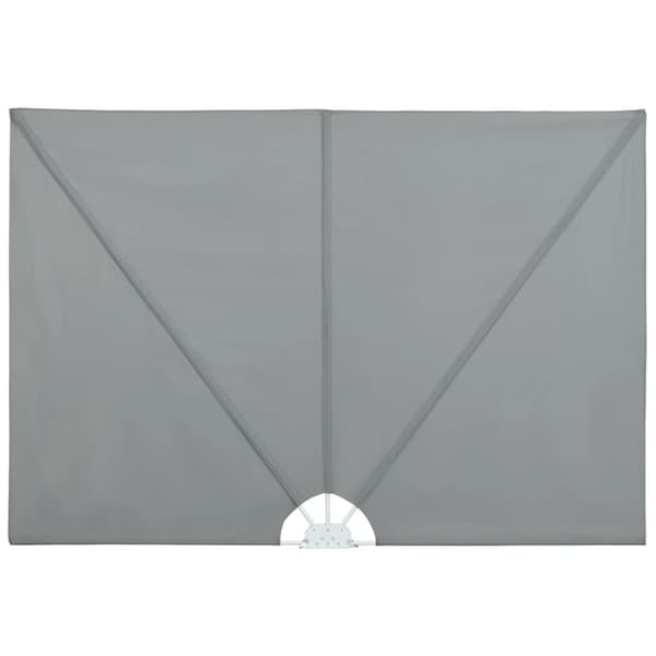 vidaXL Kokoontaittuva terassin sivumarkiisi harmaa 300x200 cm