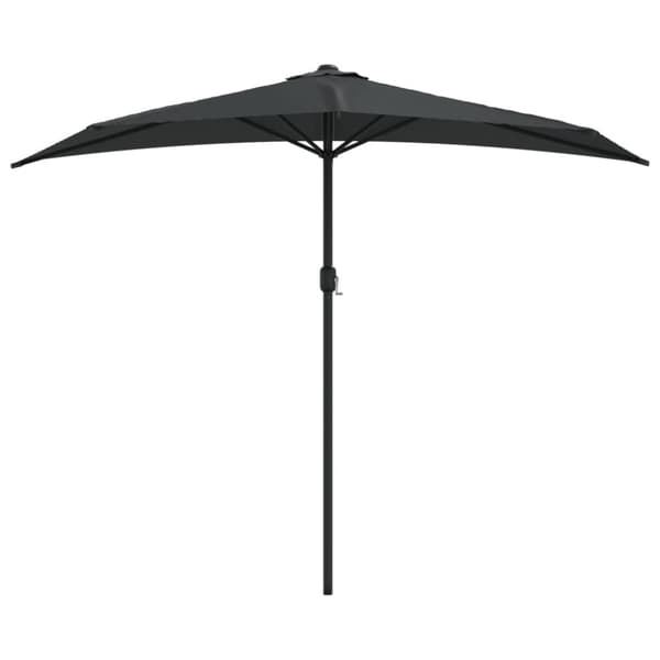 vidaXL Aurinkovarjo ulkotiloihin alumiinitanko 270x144 cm antrasiitti