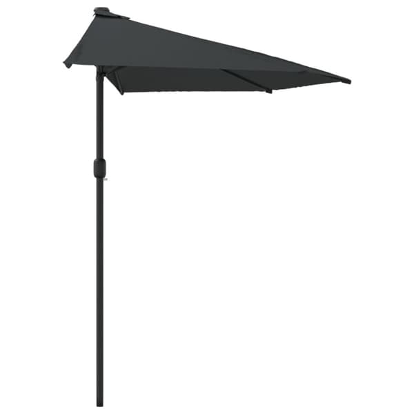 vidaXL Aurinkovarjo ulkotiloihin alumiinitanko 270x144 cm antrasiitti