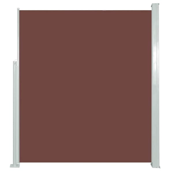 vidaXL Sisäänvedettävä sivumarkiisi 160x500 cm ruskea