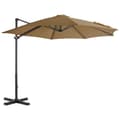 Miniatyrbillede 1 af 8: vidaXL hængeparasol 300 cm aluminiumsstang gråbrun
