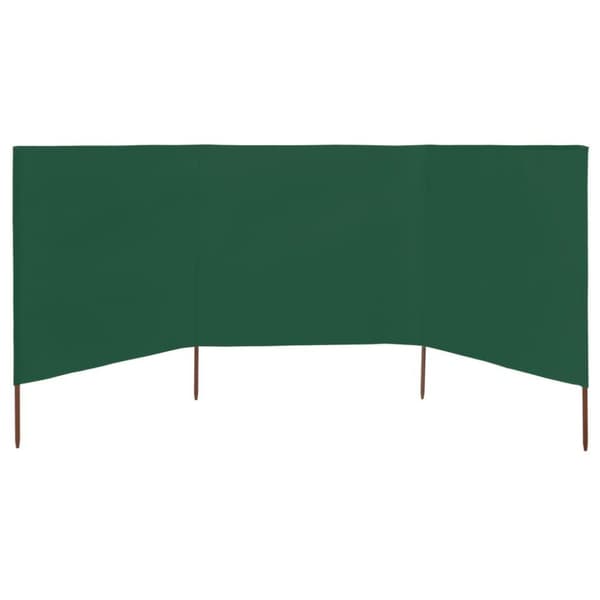 vidaXL Tuulensuojakangas 3 paneelilla 400 x 120 cm vihreä
