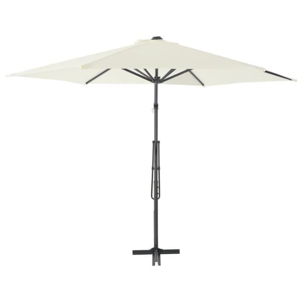 vidaXL Aurinkovarjo terästanko 300 cm hiekka