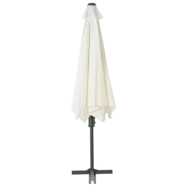 vidaXL Aurinkovarjo terästanko 300 cm hiekka
