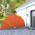Miniatyrbillede 1 af 9: vidaXL sammenklappelig sidemarkise til terrasse terracotta 200 cm