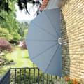 Miniatyrbillede 4 af 9: vidaXL sammenklappelig sidemarkise til terrasse grå 160 cm