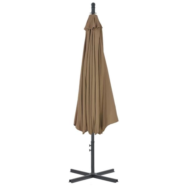 vidaXL Aurinkovarjo cantilever terästolpalla 300 cm taupe